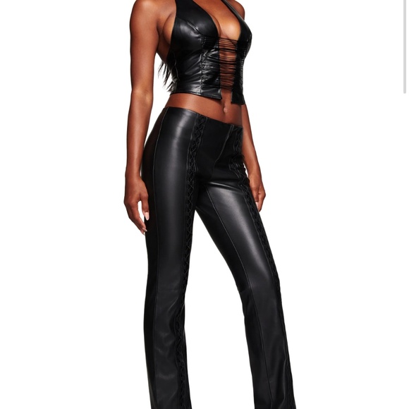 NEW IAMGIA top and pants set BLACK - Picture 1 of 4